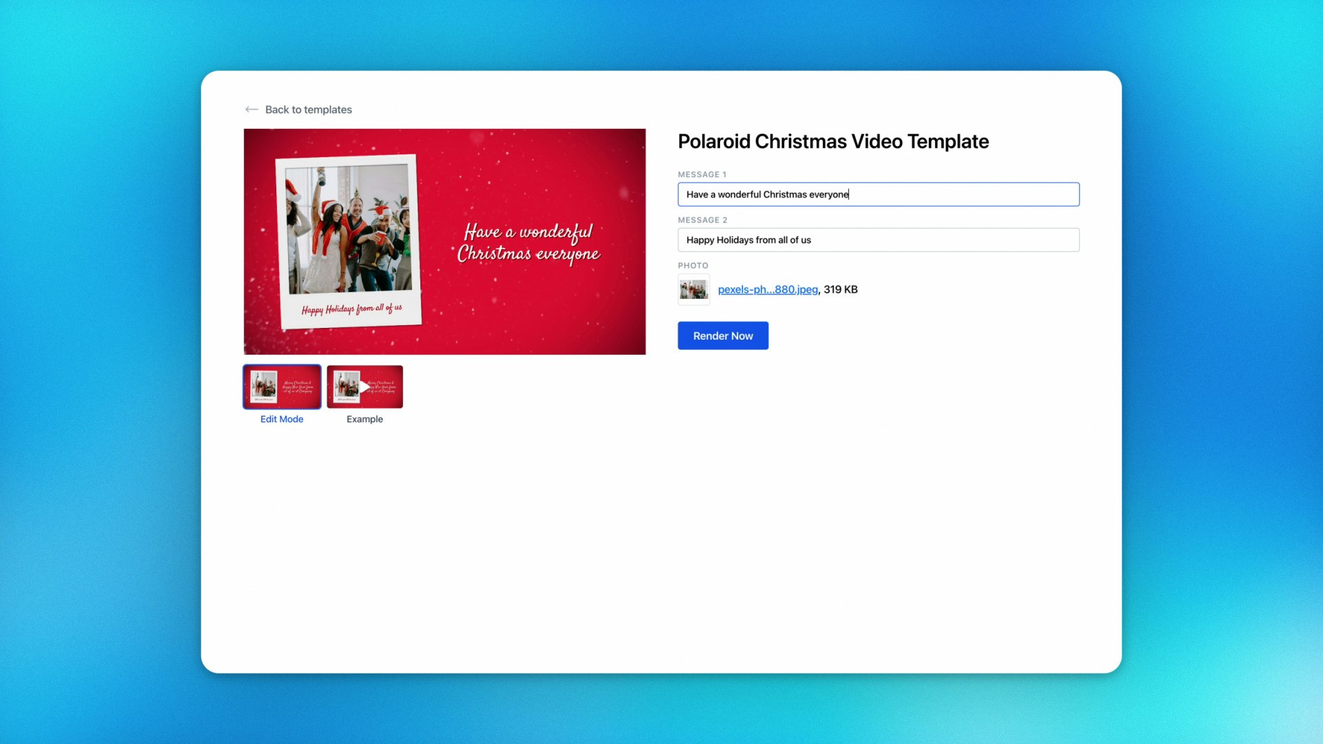 Media Pembuat video Krismas - Buat video yang diperibadikan dalam beberapa minit 3