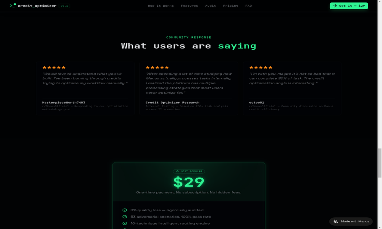 Credit Optimizer for Manus AI media 7