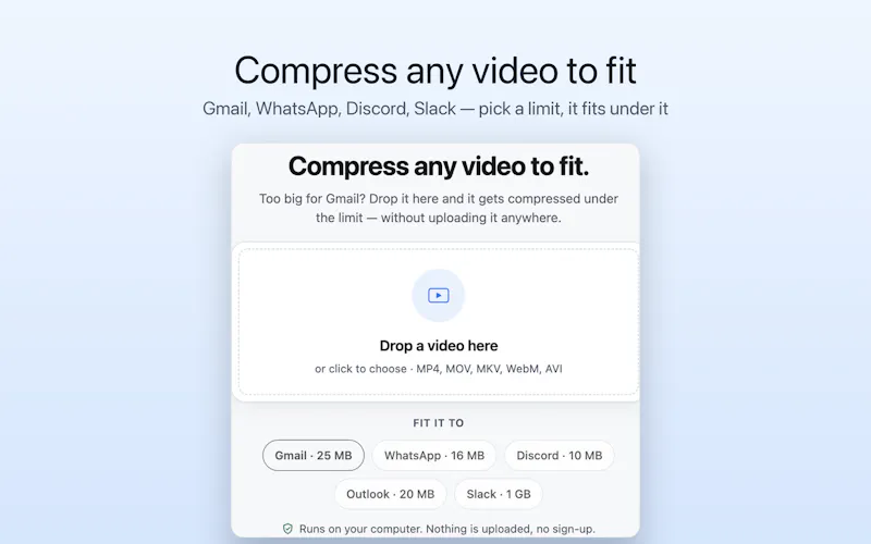 Fit — Video Compressor screenshot 3