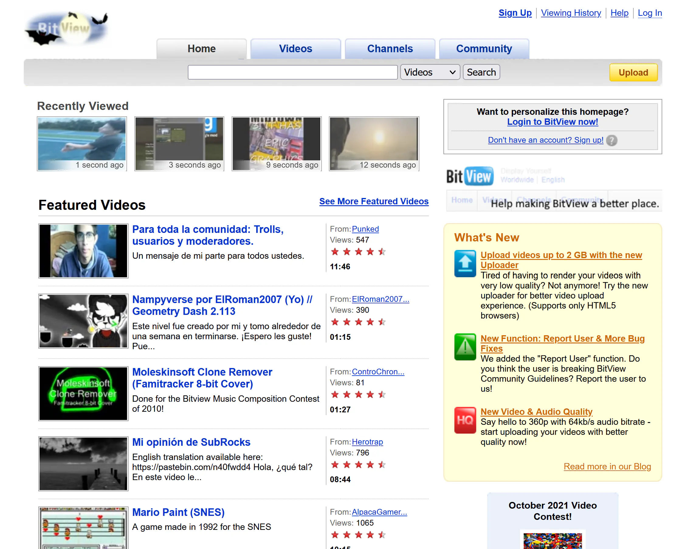 BitView: BitView is a faithful recreation of YouTube 2008 | Product Hunt