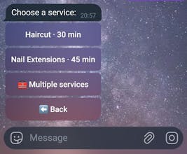 SalonBot — Telegram Booking System gallery image