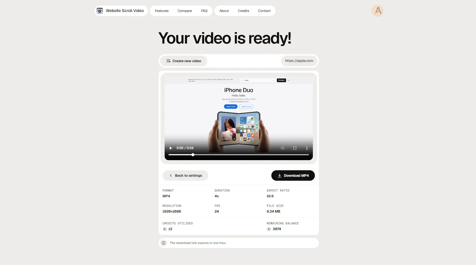 Website Scroll Video screenshot 4