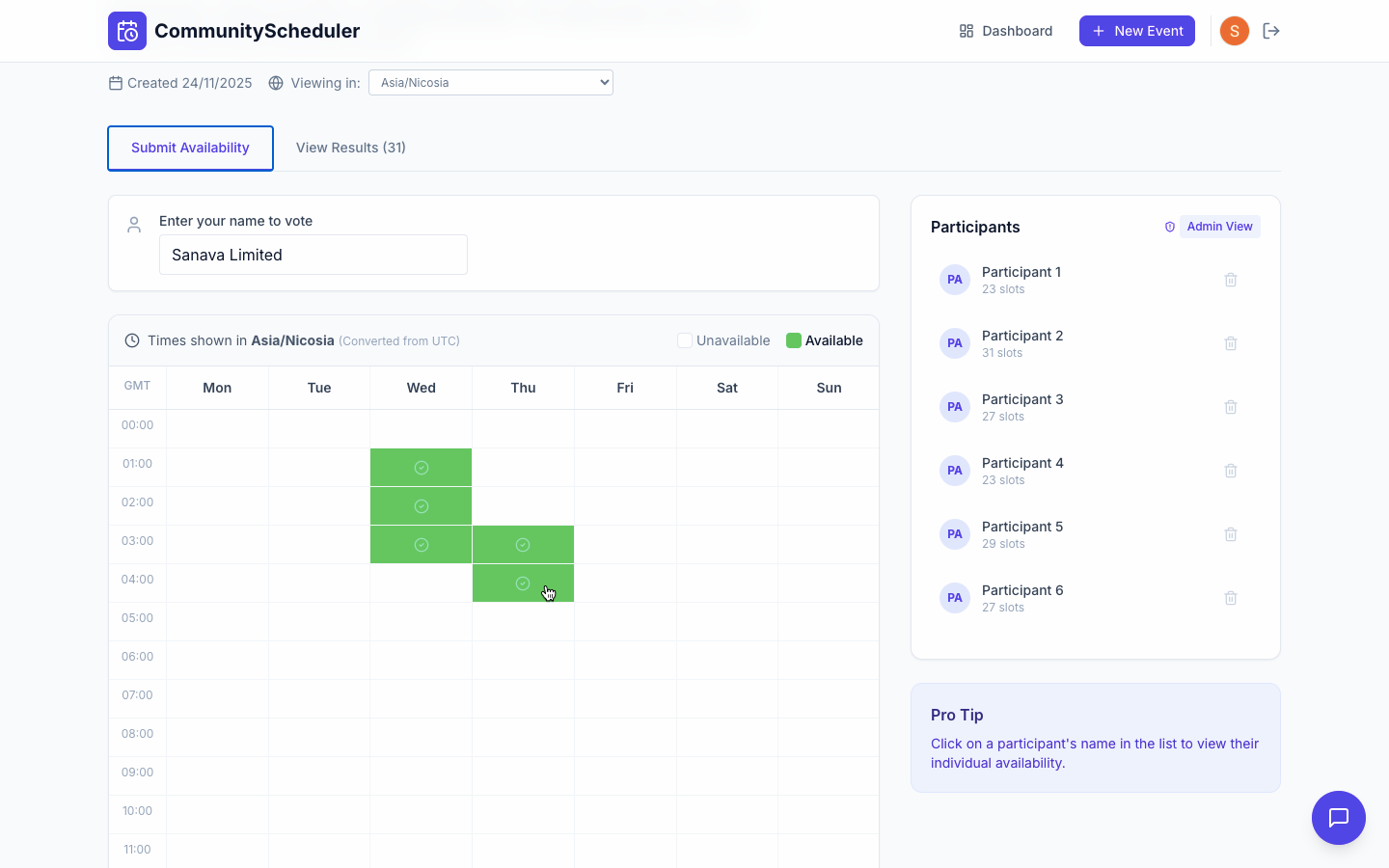 Community Scheduler gallery image