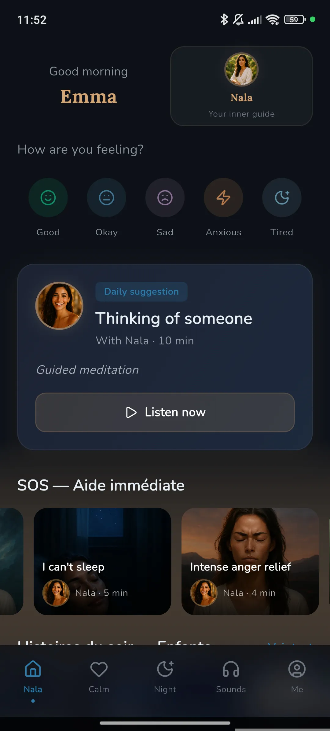 Nala — Meditation & Sleep product banner