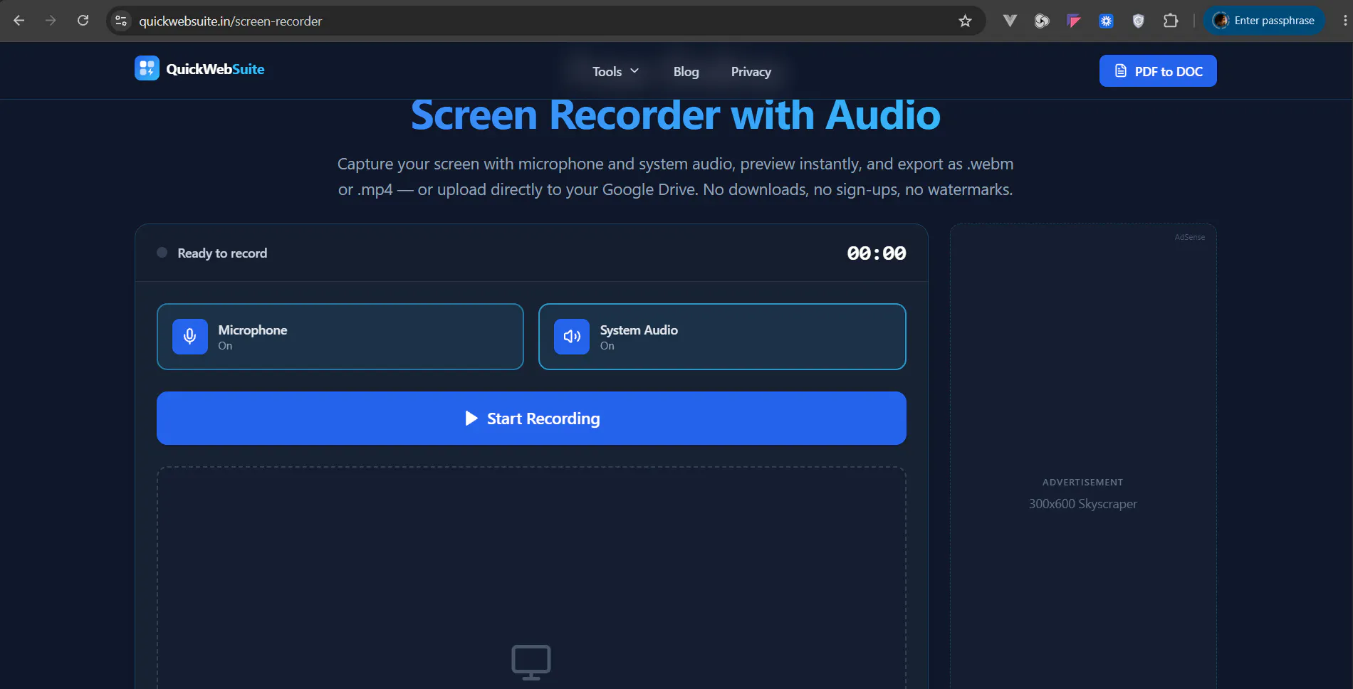 QuickWebSuite Screen Recorder gallery image