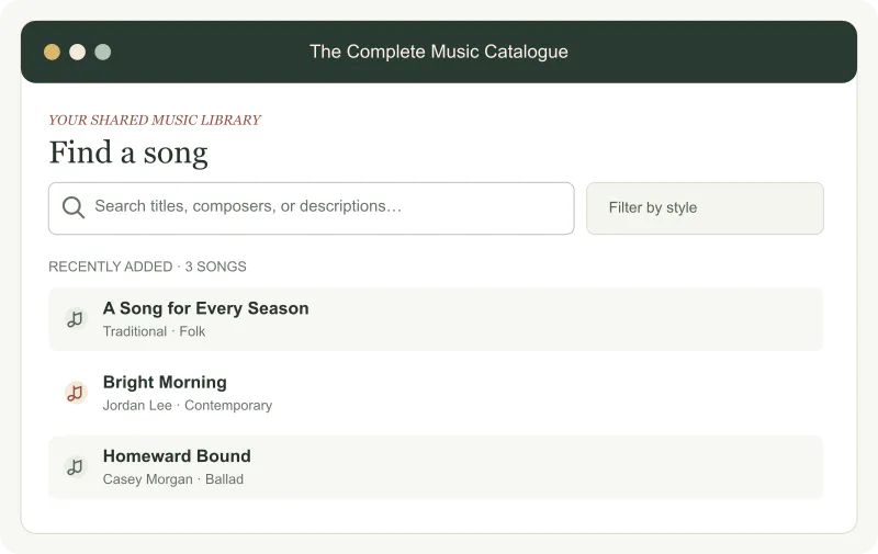 The Complete Music Catalogue screenshot 1