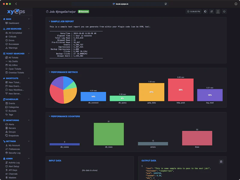 xyOps screenshot 5