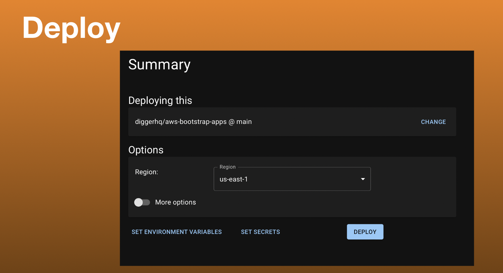 وسائط قوالب بواسطة Digger - نشر قوالب مسبق إلى AWS بنقرة واحدة 5