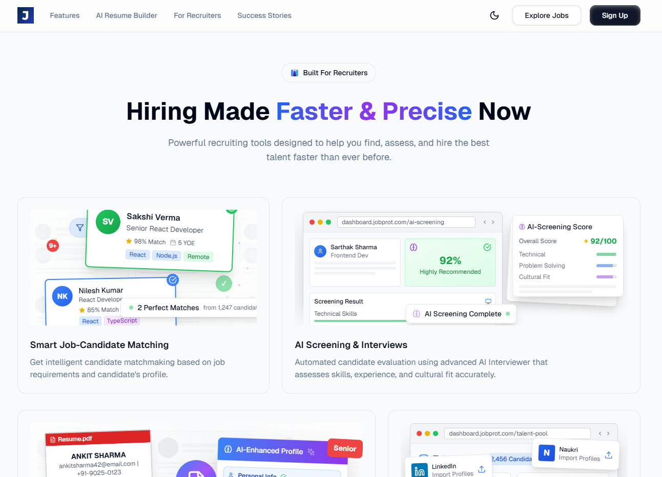 JobProt: Tinder for Hiring gallery image