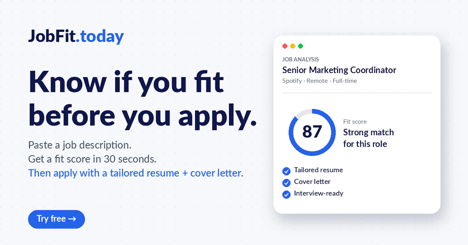 JobFit screenshot 1