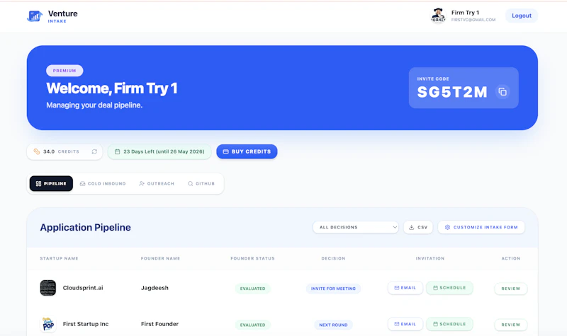 Venture Intake - (Venture Capital CRM) screenshot 3