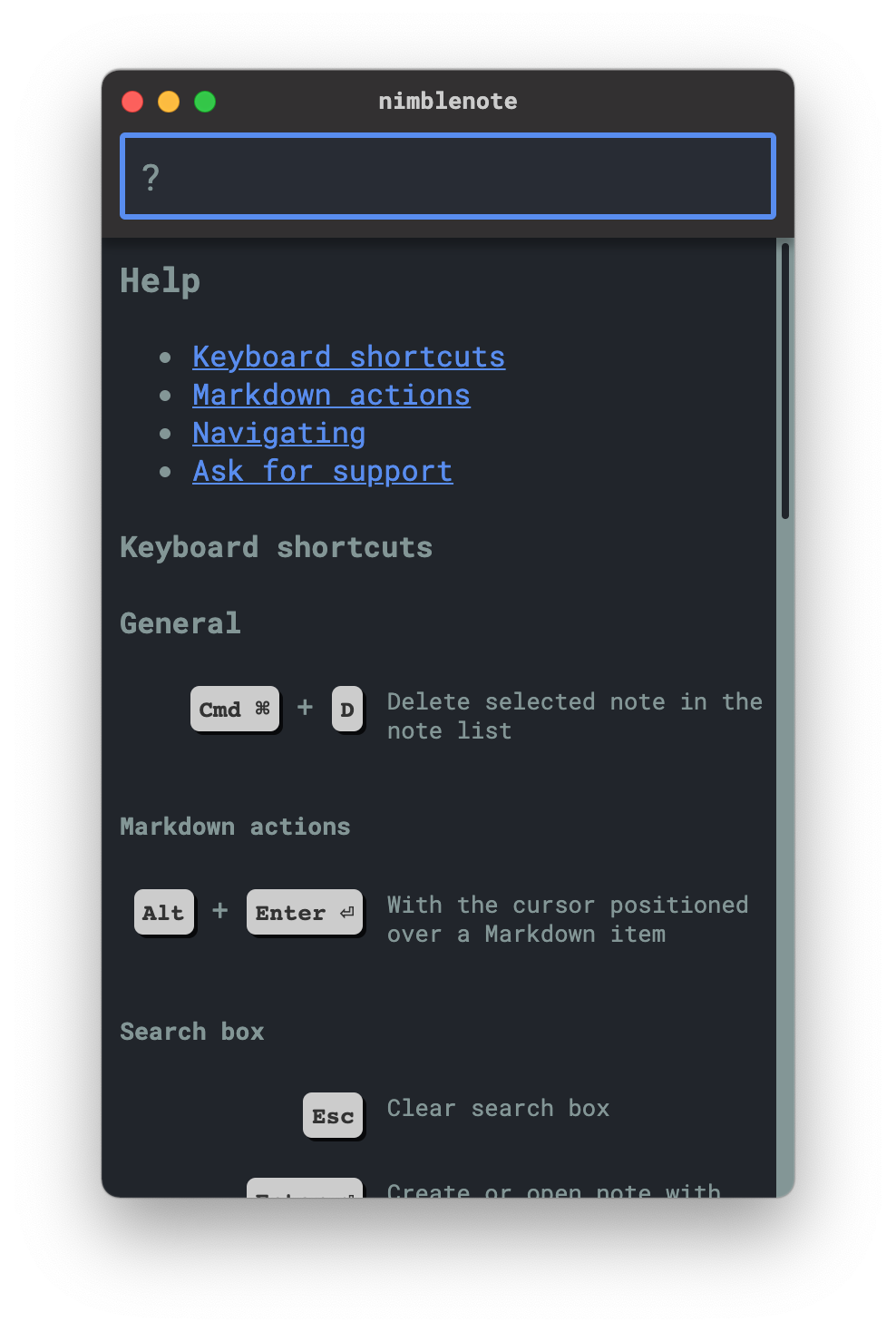 nimblenote gallery image