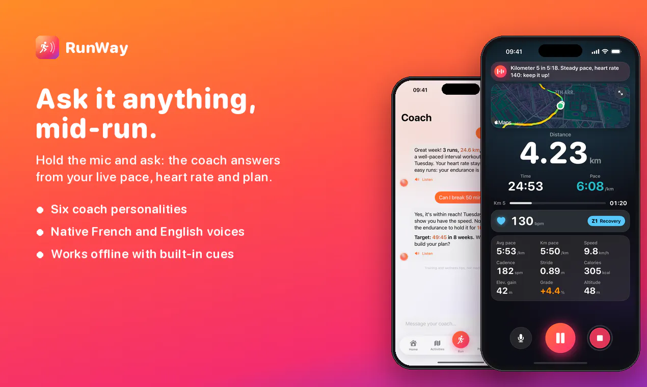 RunWay – AI Running Coach gallery image