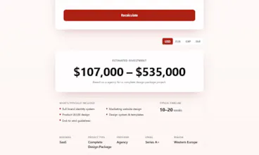 Brand Cost Calculator gallery image