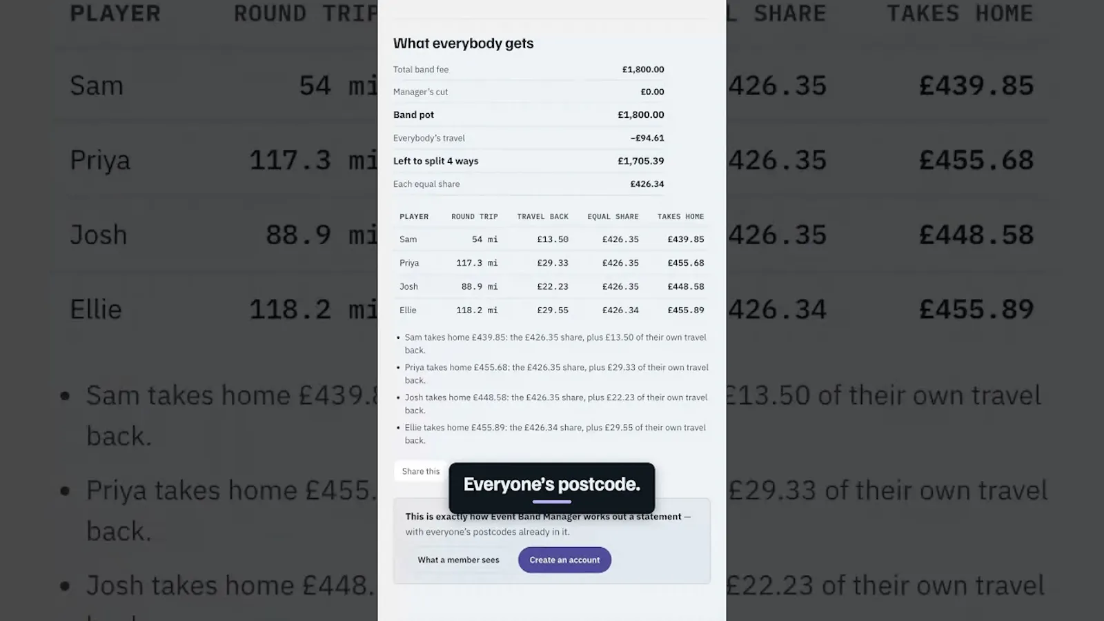 Event Band Manager screenshot 1 (video preview)