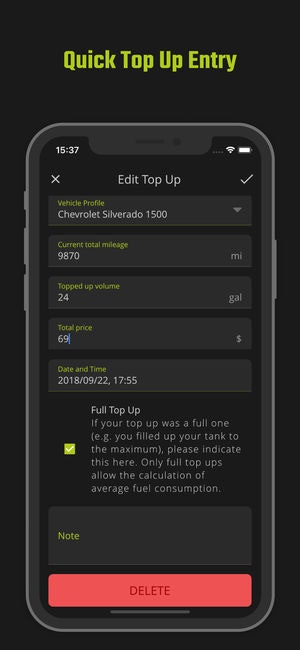 Fuel Usage Tracker gallery image