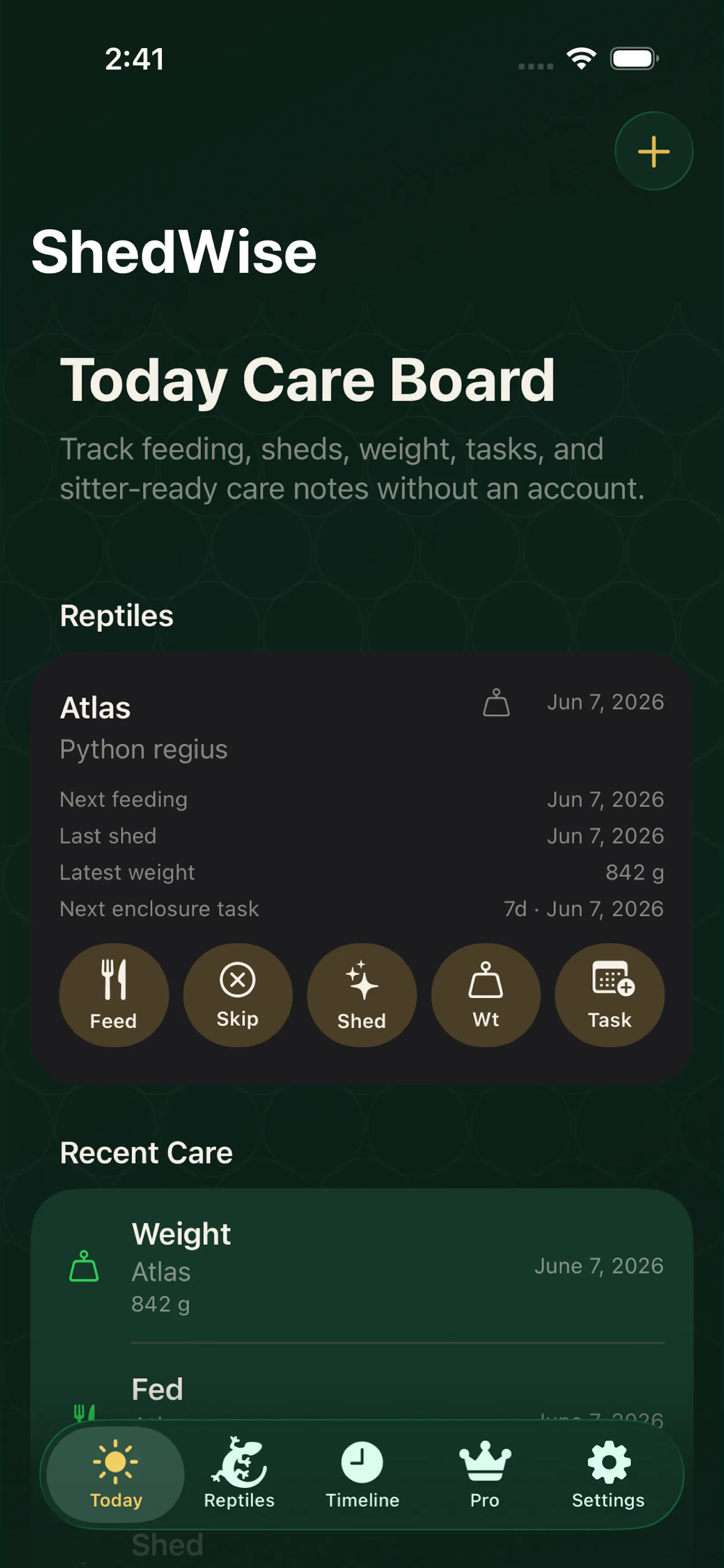 ShedWise: Reptile Tracker screenshot 2