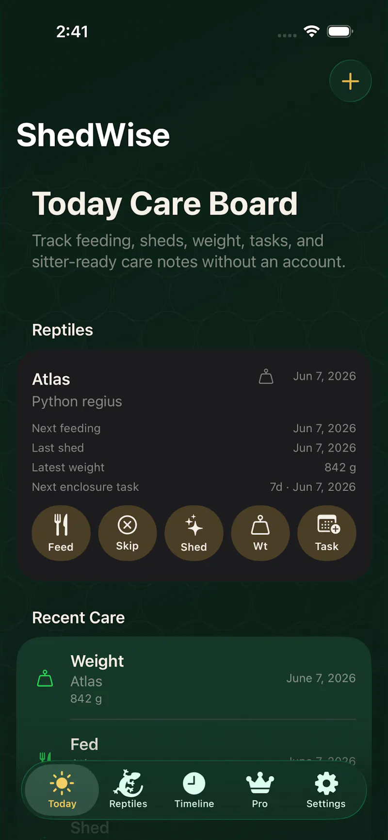 ShedWise: Reptile Tracker screenshot 2