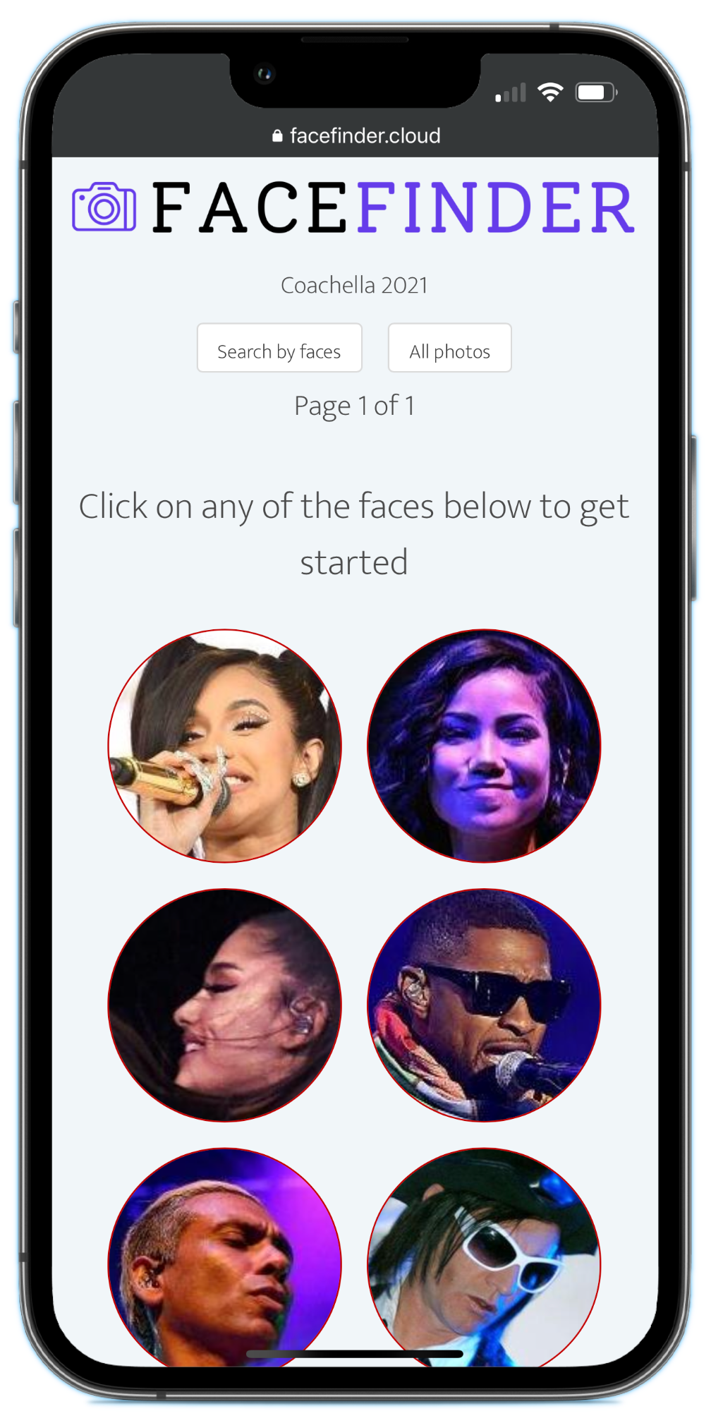 FaceFinder gallery image