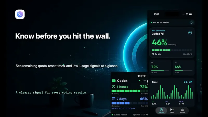 iCodex: Claude & Codex Usage screenshot 1 (video preview)