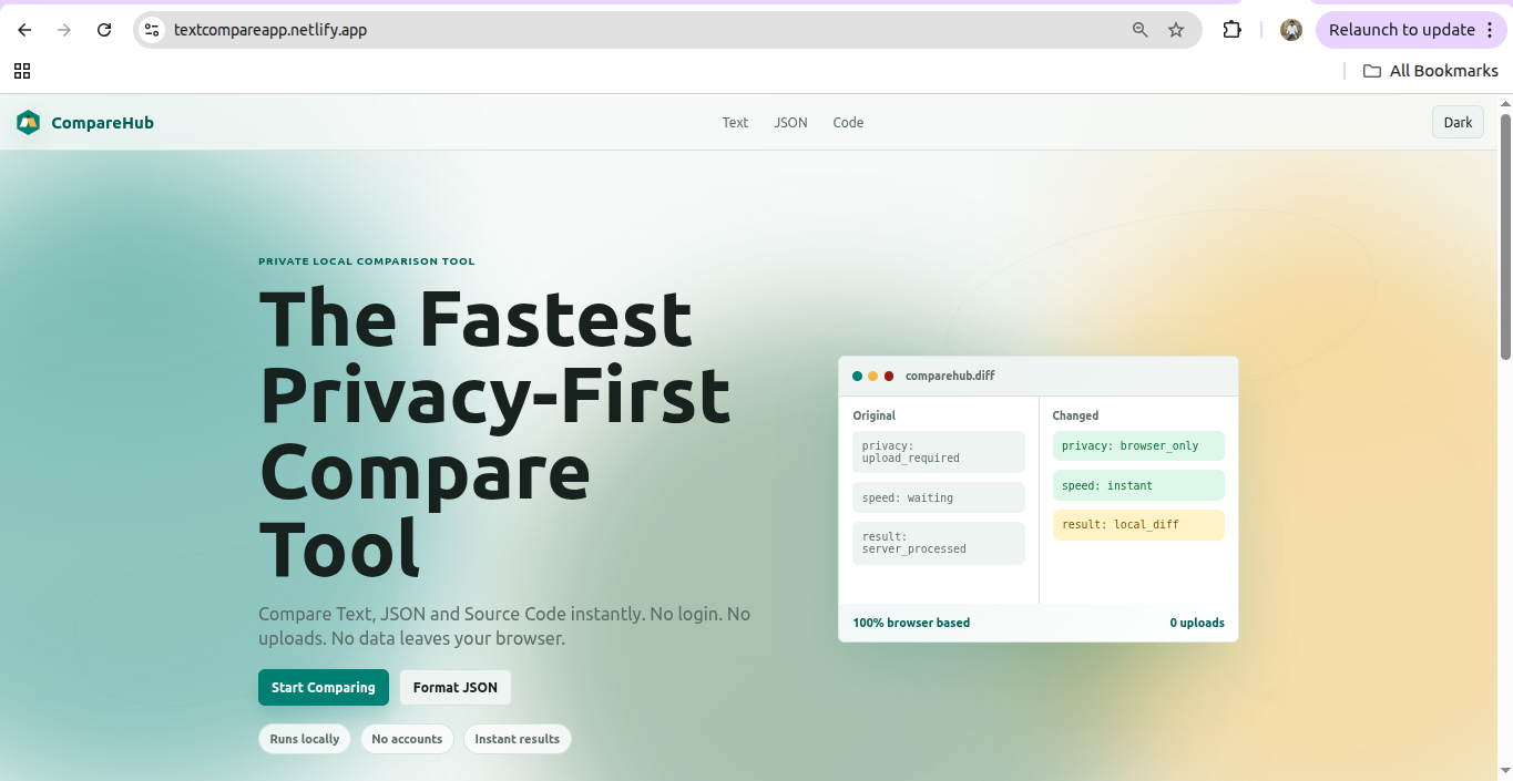 Text Compare Online gallery image