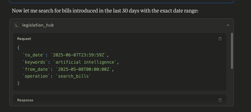 CongressMCP screenshot 2