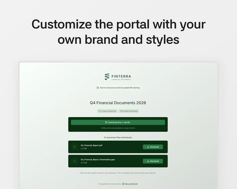 SecureSend screenshot 7