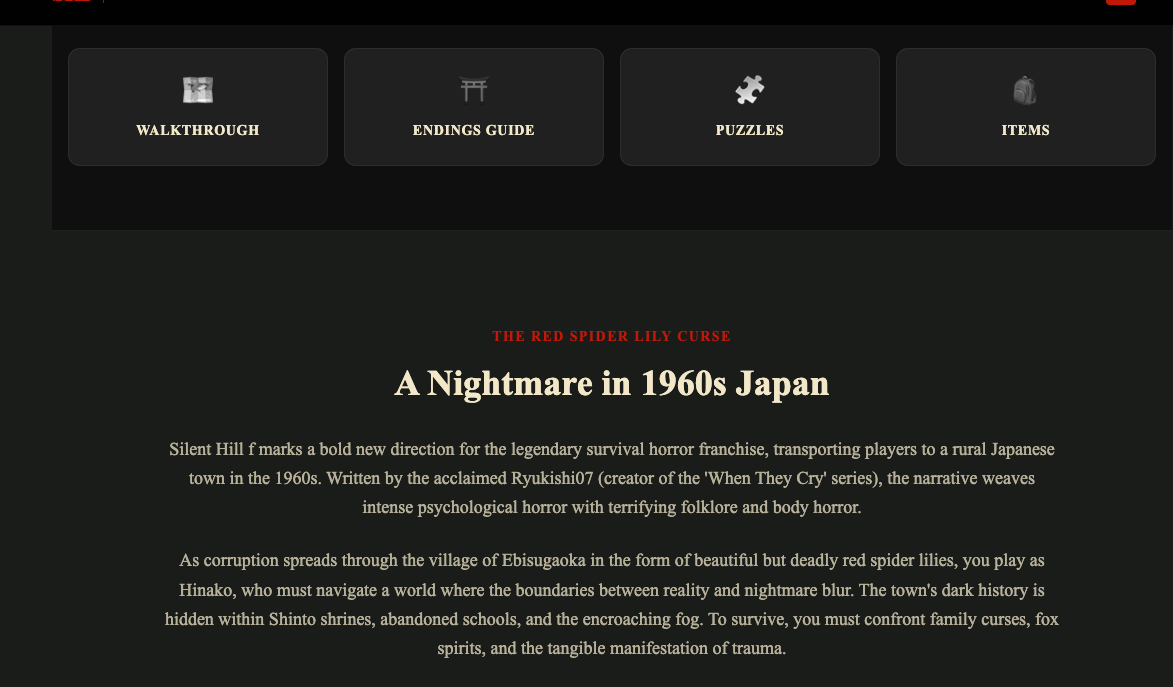 Silent Hill f Tracker gallery image