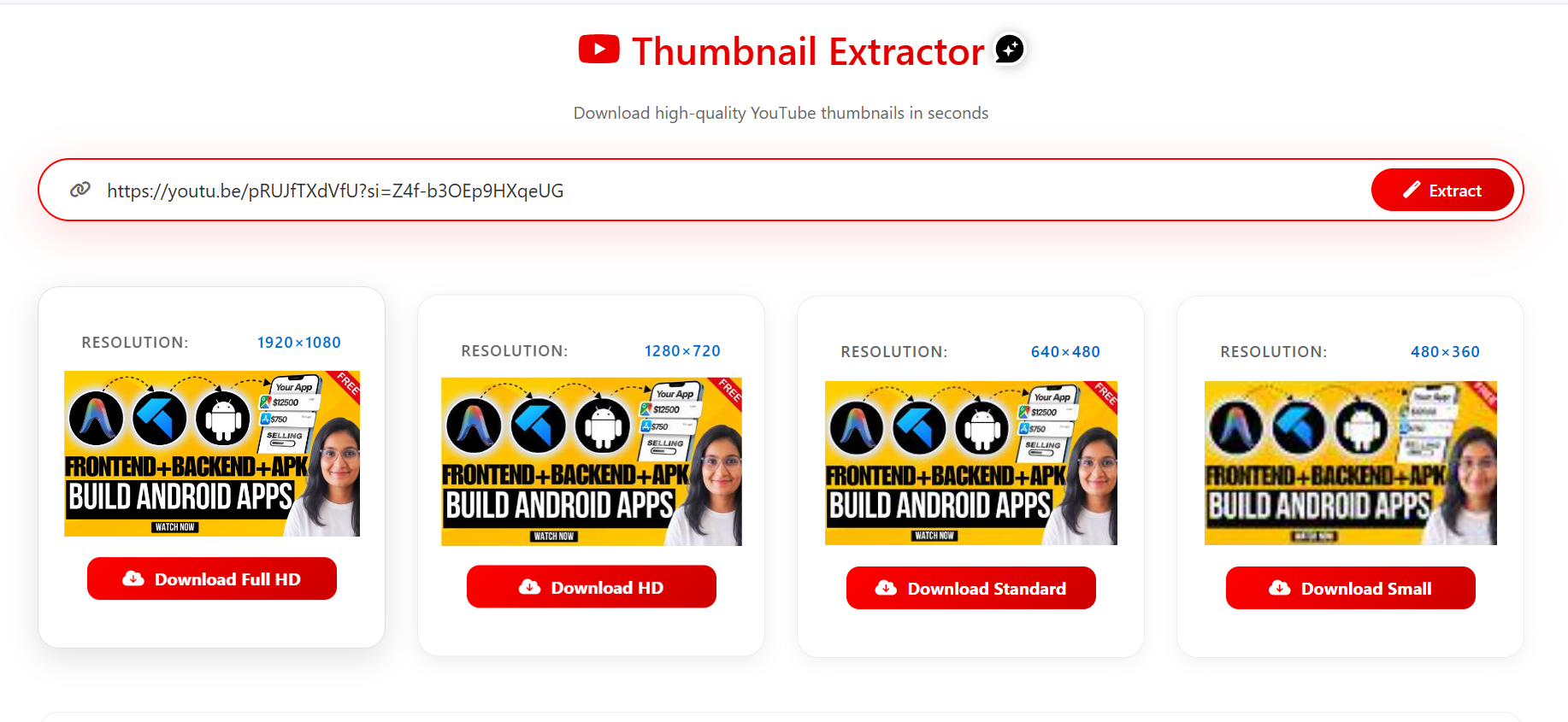 Thumbnail Downloader Pro gallery image