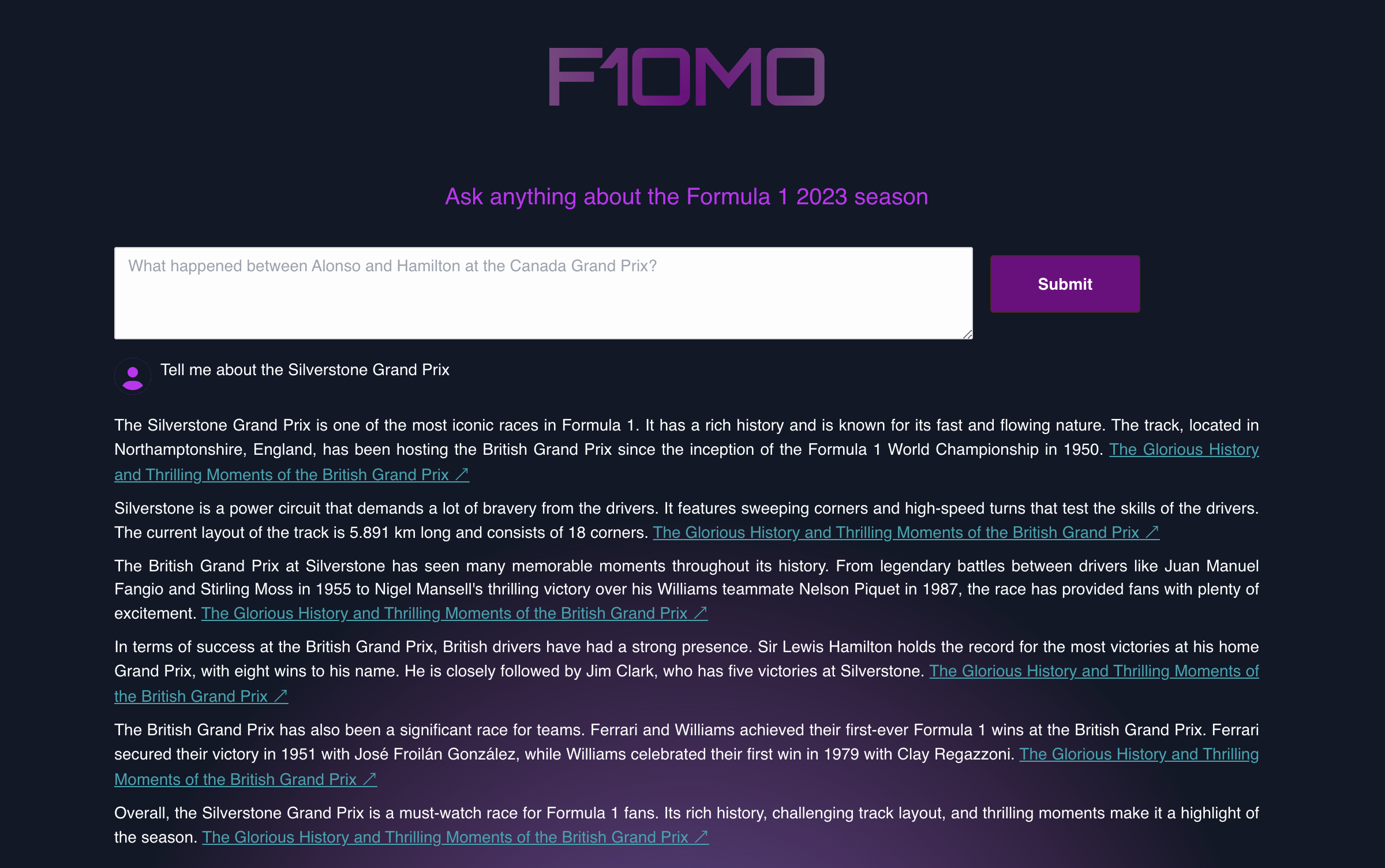F1omo - Formula 1粉丝的AI聊天机器人媒体3