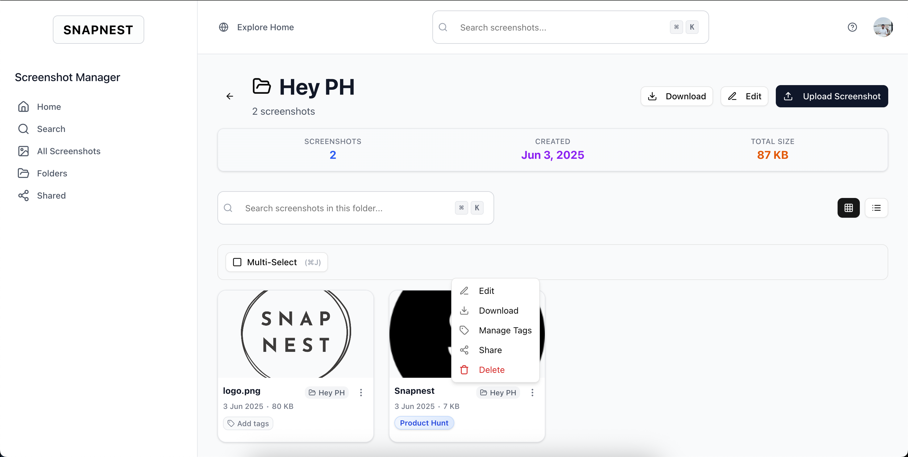 SnapNest gallery image