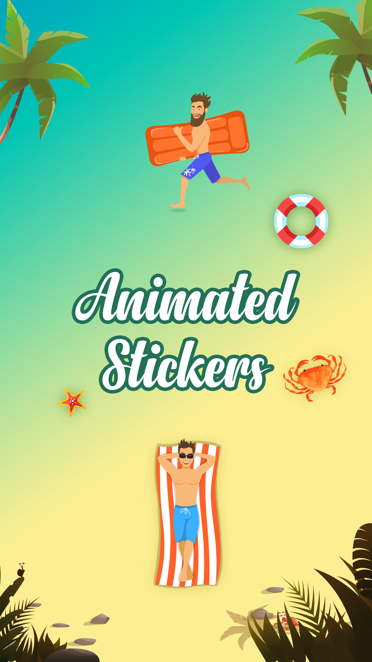 Animated Surfing Boys - iMessage gallery image