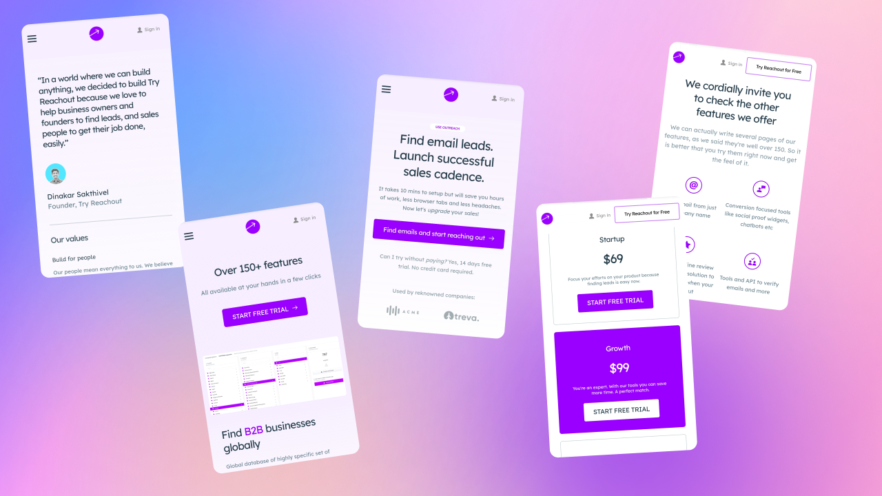 SaaS Website Template gallery image
