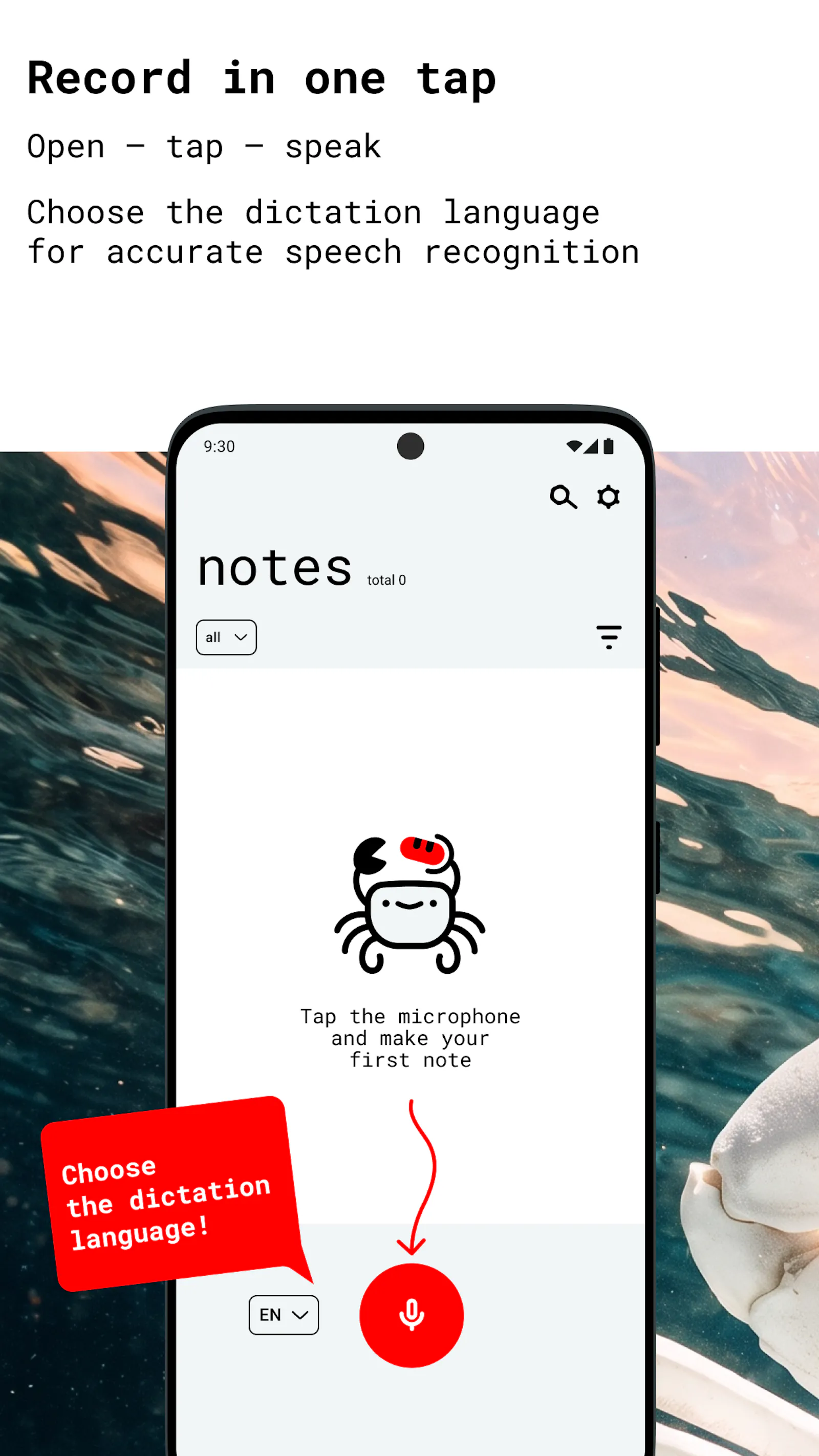 ReferentCrab - Speech to Text screenshot 3