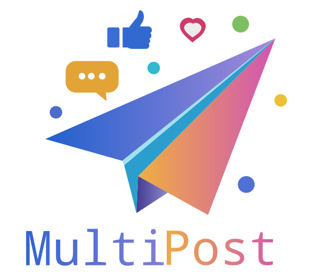 multipost.social - Product Hunt launch logo and brand identity