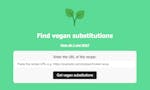 Vegan Recipe Substitute Finder image
