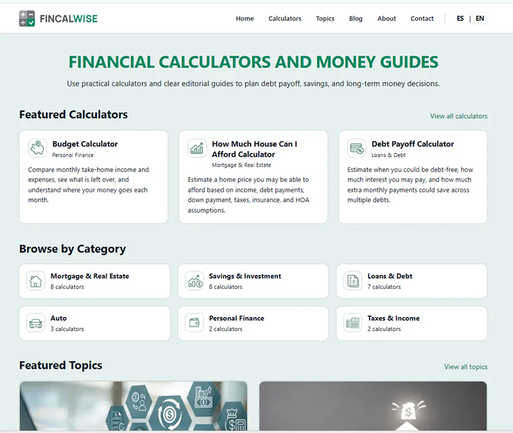 FinCalWise gallery image