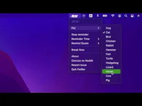 PetBar: A sleeping pet on your menu bar gallery image