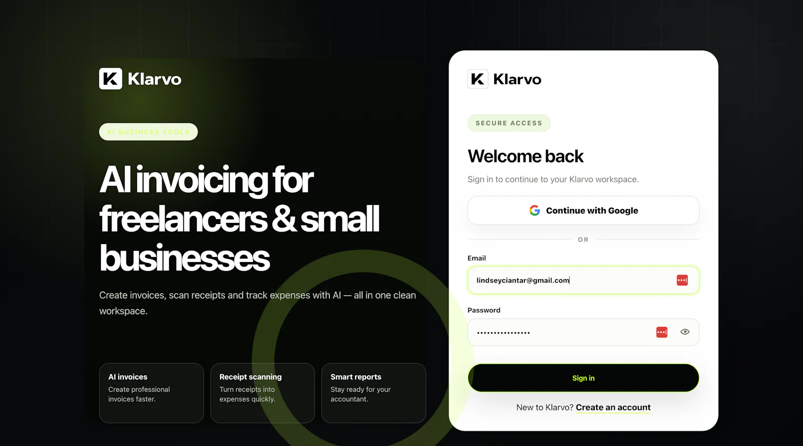 Klarvo.ai screenshot 1