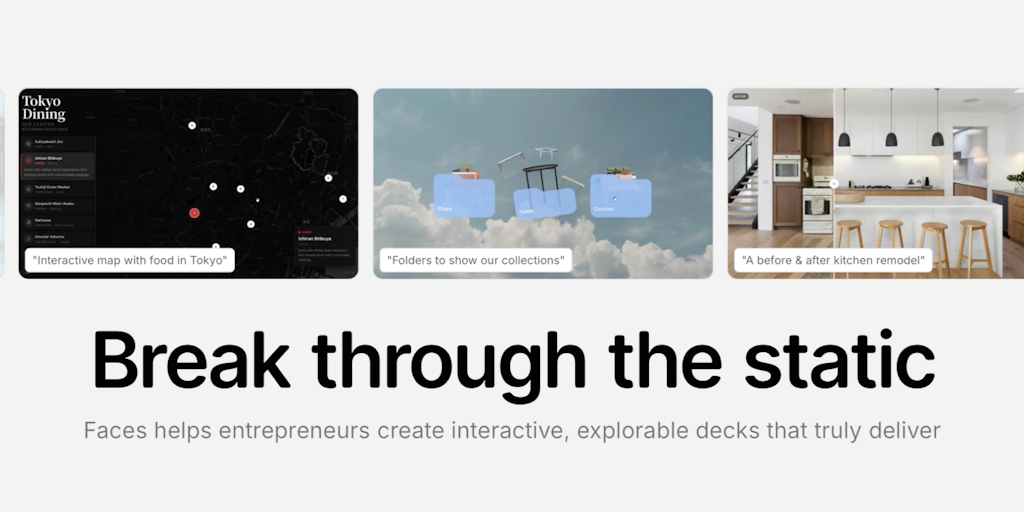 Faces: Create interactive, explorable decks that truly deliver | Product Hunt