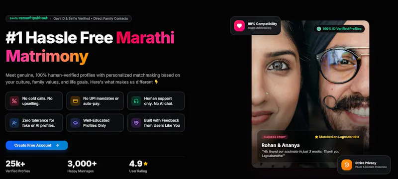 Lagnabandha Marathi Matrimony screenshot 1