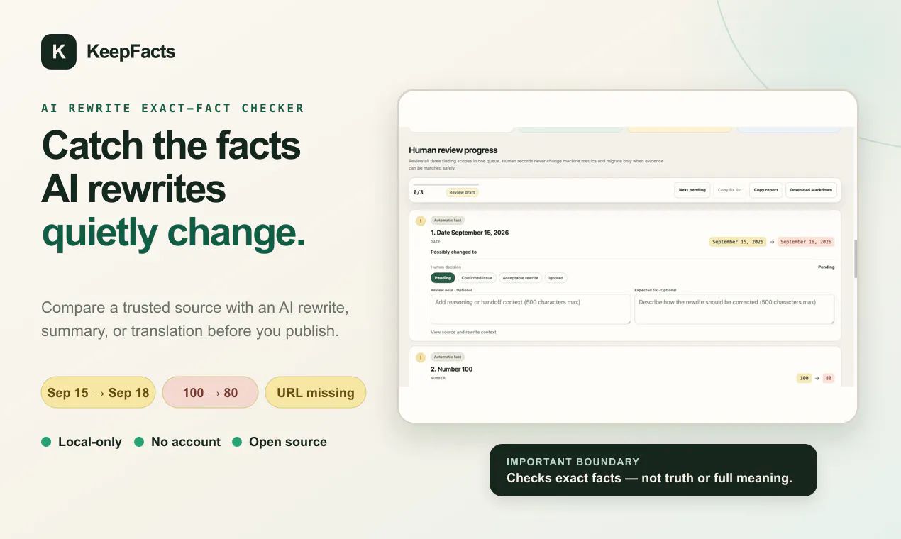 KeepFacts gallery image