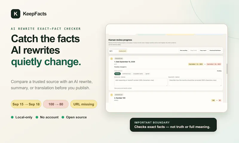 KeepFacts screenshot 2