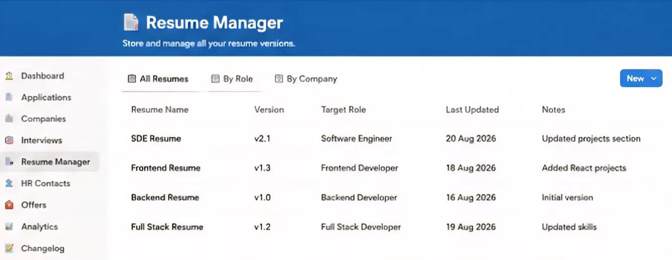 Job Application Tracker Pro screenshot