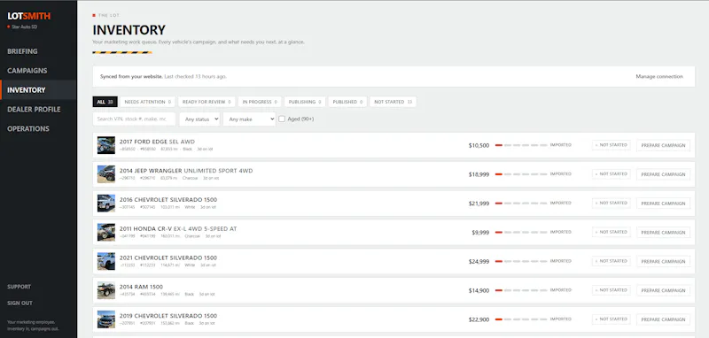 Lotsmith screenshot 2