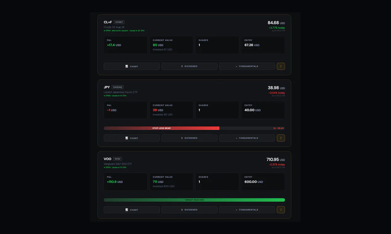 PortfolioTrackr gallery image