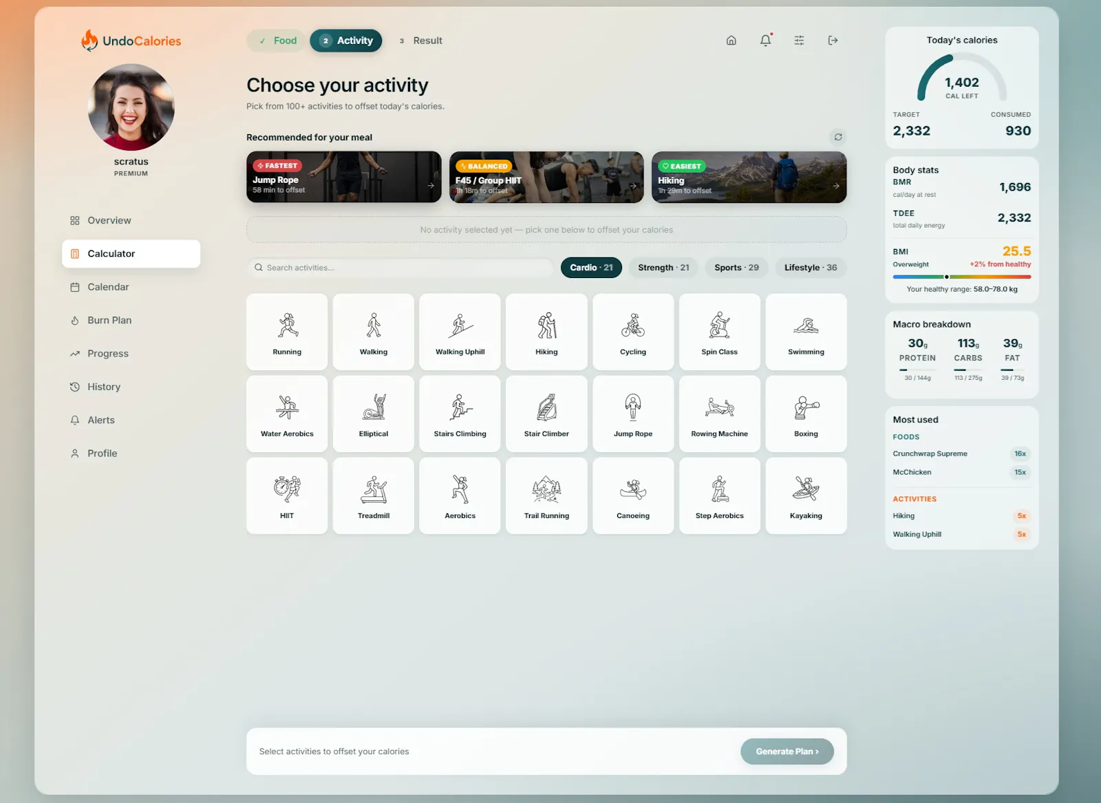 UndoCalories screenshot 3