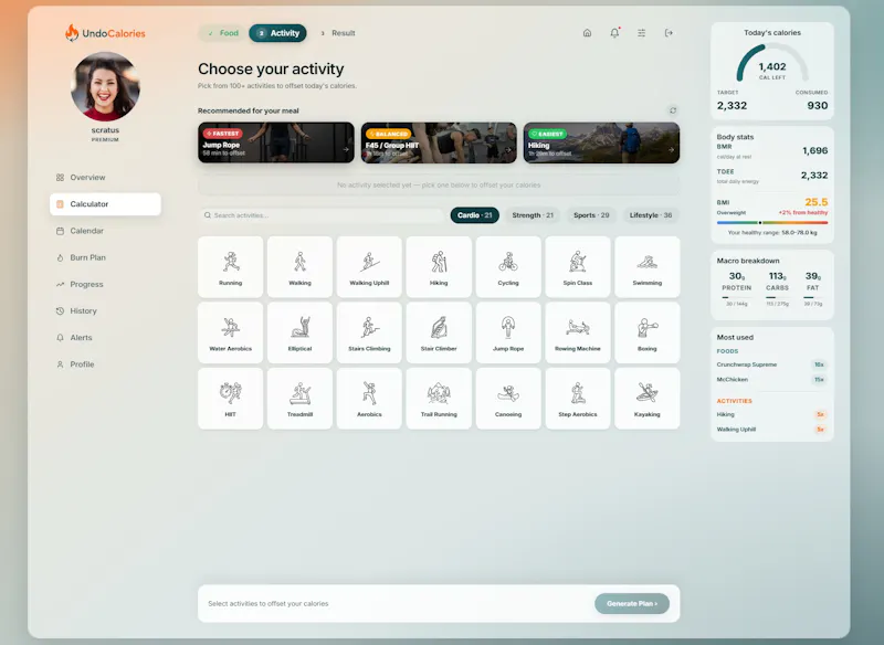 UndoCalories screenshot 3