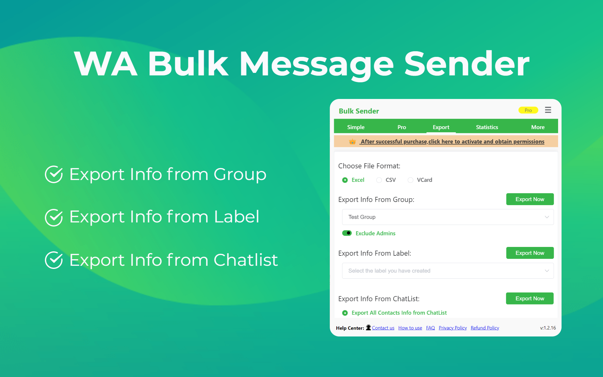 Отправитель WhatsApp для массового сообщения media 5