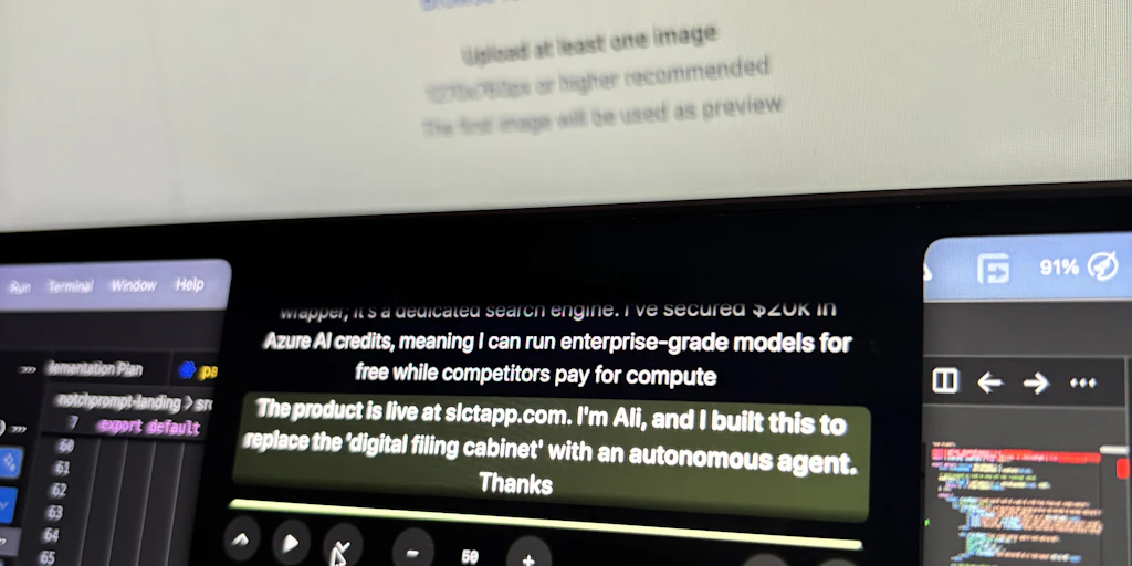 NotchPrompt:隱藏在 MacBook 螢幕凹槽中的隱形提詞機